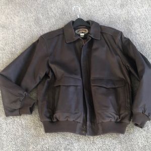 Orvis Company leather Jacket. Size Large